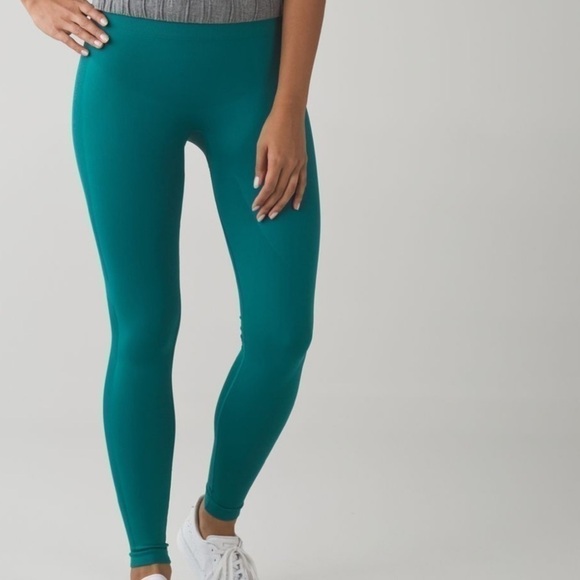 LULULEMON zone in tight forage teal size 6 - Picture 2 of 13
